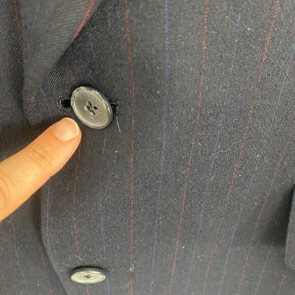 Christian Dior Monsieur Pure Virgin Wool Blazer 40R Blue Suit Jacket Sport Coat - Picture 4 of 16